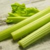 Fresh celery stalks with leaves