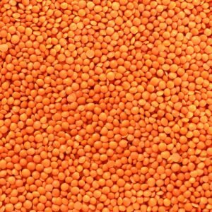 Pile of red lentils